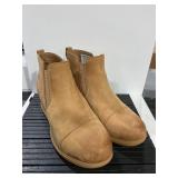 Sorel Tan Leather Chelsea Wedge Boots Size 7.5