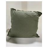 Reversible Two-Tone Decorative Throw Pillow Green