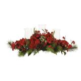 Nearly Natural Hydrangea Holiday Candelabrum