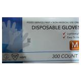 WeVeel 71090M Disposable Gloves Medium 300ct