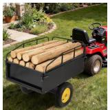cu. ft. 750 lb. Steel Tow-Behind Dump Cart