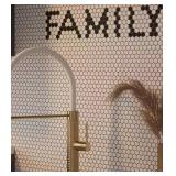 Muze 58 Hexagon White Glass Mosaic Tile 16pk