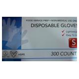 WeVeel 71090S HDPE Disposable Gloves Small 300ct