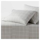 Threshold 400 Thread Count Queen Sheet Set Gray