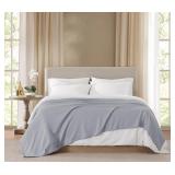 Borghese Roma Cotton Basket Weave Blanket TwinXL