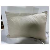 Off White Textured Decorative Throw Pillow