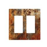 Artoadecs 2 Gang Decorator Wall Plate Rust Copper
