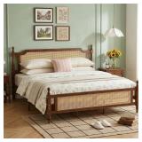 Vecelo 9835 King Rattan Bed Frame