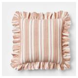 Threshold Studio McGee Stripe Ruffle Pillow 20