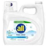 All Free Clear Liquid Laundry Detergent 118 Fl Oz
