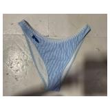 Wild Fable Blue Striped High Leg Bikini Bottom