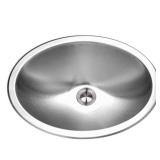 Houzer Stainless Steel Undermount Oval Sink 18