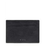 Tumi Nassau Slim Card Case Black Embossed