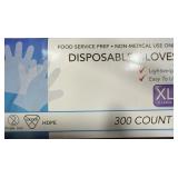 WeVeel 71090X Disposable Prep Gloves XL 300ct