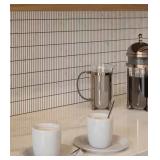 Doric Carrara White Glass Mosaic Tile...