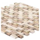 MarbleGlass Mosaic Wall Tile 12x12in Molten