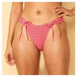 Wild Fable Gingham Seersucker Bikini Bottom Large