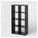 Brightroom 87689340 8 Cube Organizer Black Oak