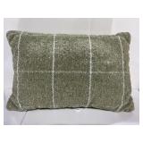 Green Plaid Decorative Throw Pillow