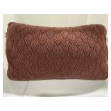 Jeremiah Collection Knit Decorative Pillow Brown