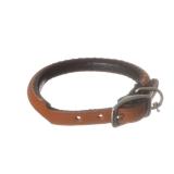 Pet Product Rolled Oak Leather Dog Collar 12 Inch