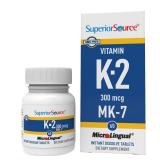 Superior Source Vitamin K2 MK-7 300mcg 60ct