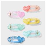 Cat Jack Heart Hair Clips 6pk