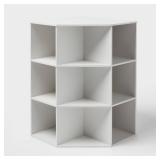 Brightroom 93209249 11 9 Cube Corner Shelf White