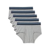 Amazon Essentials Briefs Small 5pk Light Grey
