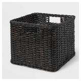 Brightroom Woven Rattan Folio Bin 11x14.25x13in