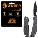 Gerber LST Folding Pocket Knife 2.5in Blade Gray