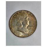 1949 Franklin Half Dollar in Protective Sleeve