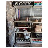 Vtg. Sony B&W TV Adv. Shelf