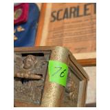 Ornate Cast Iron Decorative Piece with Cherub Moti