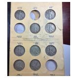 Qty. 26 Liberty Walking Half Dollars