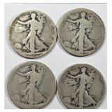 1920-D, 1921-P, 1921-S, 1921-D Walking Liberty Hal