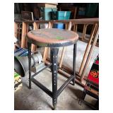Vintage Metal Industrial Stool