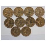 10 Sacagawea U.S. Dollar Coins #2