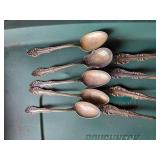 Silver Plated Flatware with Ornate Design