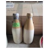 Stoneware Bottles Marked Qty. Two