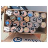Pennies in Rolled Plastic Containers