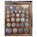 Framed U.S. Twentieth Century Type Coins Collectio