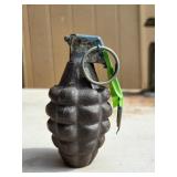 Grenade Replica with Metal Body and Blue Fuse