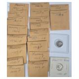 Mercury Dimes 1930s-1940s with Holders