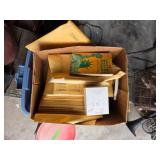 Box Lot of Stamps & Collecting Supplies