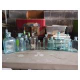 Late 19th to Early 20th Century Embossed Glass Bot