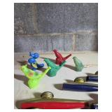 Vtg. Bird-Shaped Whistles & Kazoo's