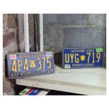 Two PA License Plates 76'
