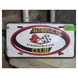Altoona, PA Corvette Club License Plate
