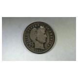 1893 O Barber Dime in Used Condition